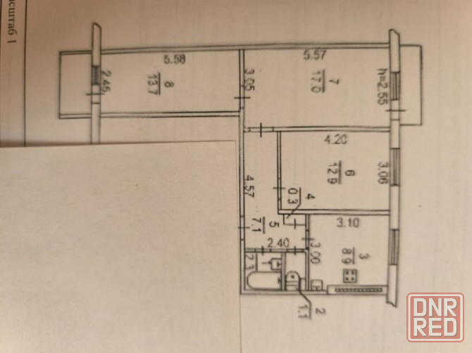 3-х комнатная квартира, Текстильщик Донецк - изображение 4