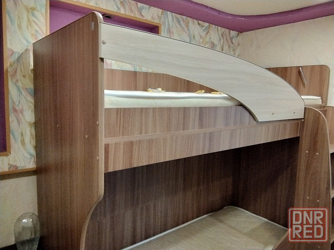 Детская кровать двухъярусная с пеналом. Донецк - изображение 1