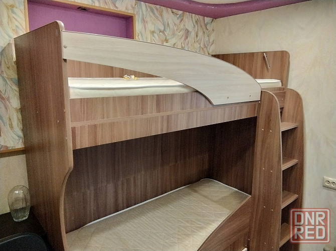 Детская кровать двухъярусная с пеналом. Донецк - изображение 4