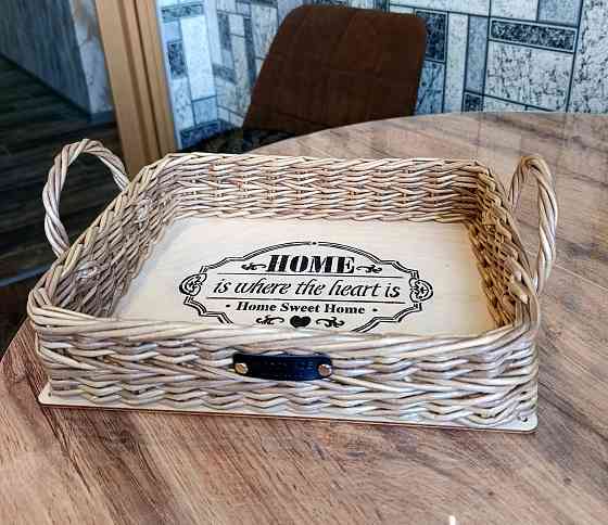 Плетённый поднос. Макеевка