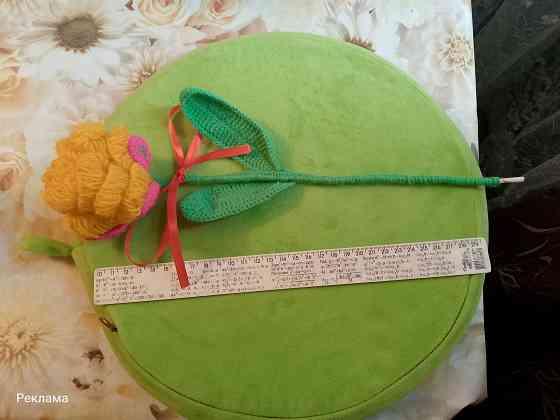 Вязаный махровый тюльпан Макеевка