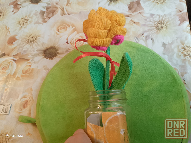 Вязаный махровый тюльпан Макеевка - изображение 2