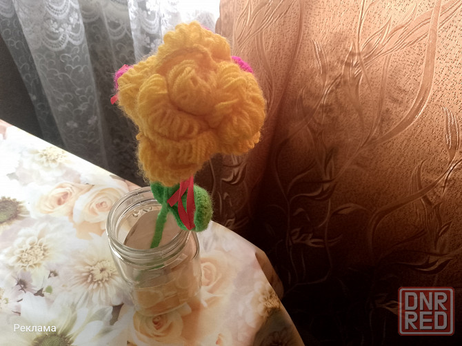 Вязаный махровый тюльпан Макеевка - изображение 7