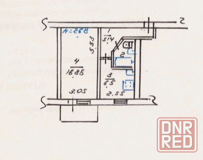 Продается 1-к квартира, 32 м2 на Сеченова. Ильичевский район Мариуполь - изображение 4