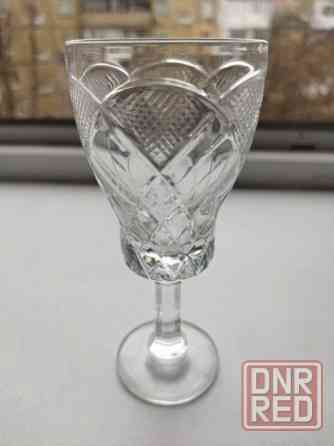 Большие хрустальные рюмочки на ноже ссср Донецк