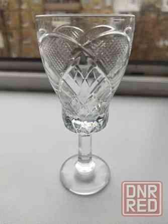 Большие хрустальные рюмочки на ноже ссср Донецк