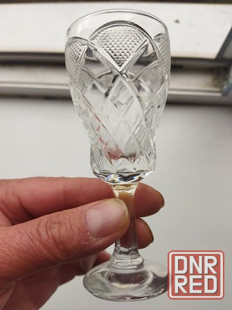 Большие хрустальные рюмочки на ноже ссср Донецк - изображение 4