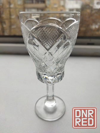 Большие хрустальные рюмочки на ноже ссср Донецк - изображение 3