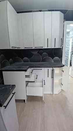 Угловая кухня Нувель 1,2*1,56м в цвете бетон белый Макеевка