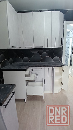 Угловая кухня Нувель 1,2*1,56м в цвете бетон белый Макеевка - изображение 3