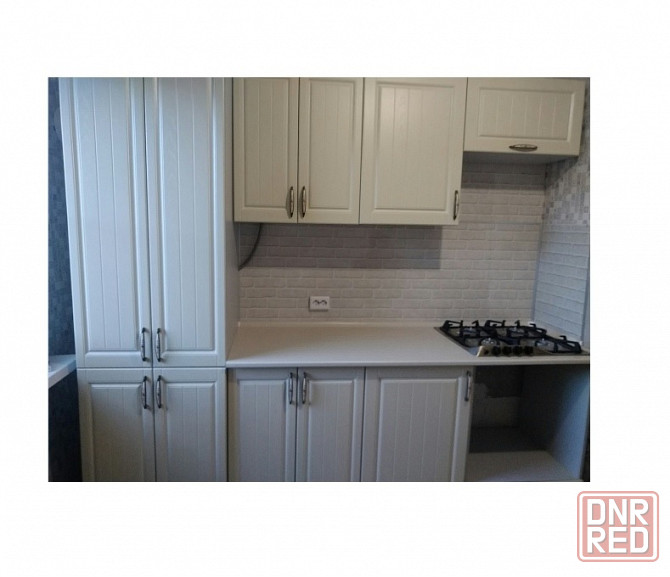 Прямая кухня "Лондон" с пеналом 2,3 м в цвете дуб крем Макеевка - изображение 1