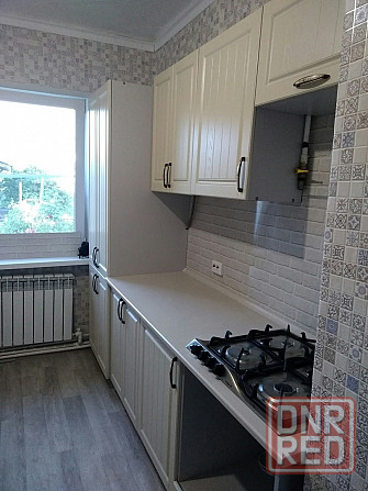 Прямая кухня "Лондон" с пеналом 2,3 м в цвете дуб крем Макеевка - изображение 3