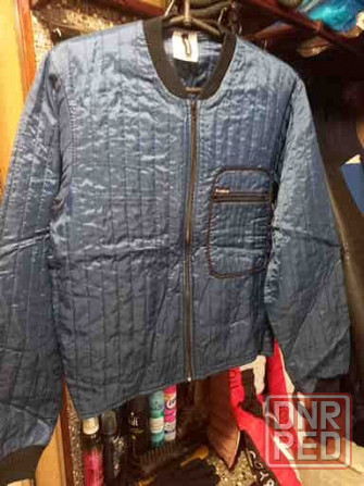 Куртка весна-осень р-р48-50,красивый серо-синий цвет, Донецк - изображение 1