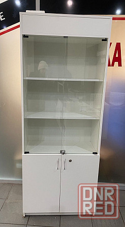 Шкаф с полками и стеклянными дверьми Донецк - изображение 2