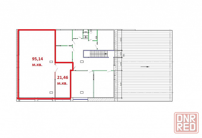 Аренда коммерческого помещения, 2 этаж - 116.6 м. кв. Донецк - изображение 4