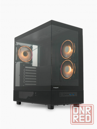 Корпус для пк без бп Hspd F710 Black (F710-Tgbk-Argb) (арт-9605) Макеевка - изображение 1