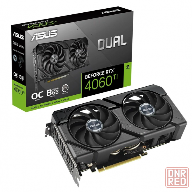 Видеокарта Asus Nvidia Geforce Rtx 4060 Ti 8gb Dual-Rtx4060ti-O8g-Evo/Rtx4060ti, Hdmi, Dp*3,8g, D6 ( Макеевка - изображение 1