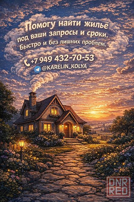 Помогу найти жильё под ваши запросы и сроки, быстро, спокойно и без лишних проблем. Донецк - изображение 1