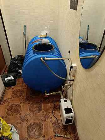 Установка накопительного бака с насосом Донецк