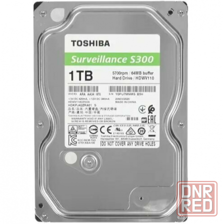 Жесткий диск 3.5" Toshiba S300 1 тб Surveillance (Hdwv110uzsva) (арт-1048) Макеевка - изображение 1