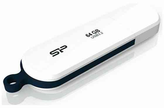 Usb Flash накопитель 64gb Silicon Power Blaze B32 White (Sp064gbuf3b32v1w) (арт-7848) Макеевка