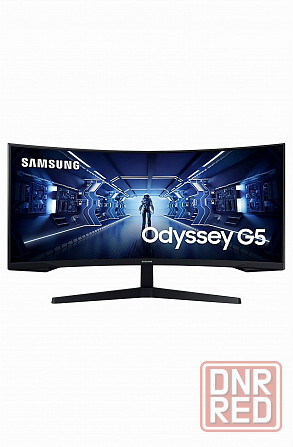 Игровой монитор 34" Samsung Odyssey G5 C34g55twwi, 3440х1440, 165 гц, Va, изогнутый, черный (Lc34g55 Донецк - изображение 1