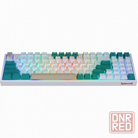Игровая клавиатура Redragon Veigar Ru, Rgb, Bt+2.4g, бело-голубой, беспроводная (арт-4865) Макеевка - изображение 2