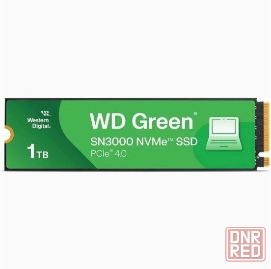 Твердотельный накопитель Ssd Western Digital Green Sn3000, 1000gb, M.2 2280, Pcie 4.0 X4 (Wds100t4g0 Донецк - изображение 1