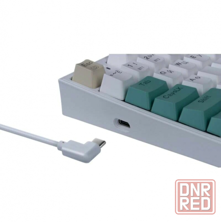 Игровая клавиатура Redragon Veigar Ru, Rgb, Bt+2.4g, бело-голубой, беспроводная (арт-6649) Донецк - изображение 4