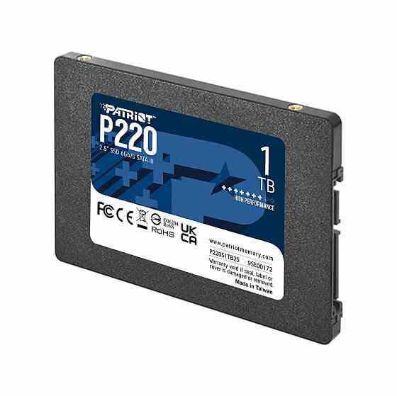 Ssd накопитель Patriot P220 P220s1tb25 1тб, 2.5 (арт-4715) Донецк