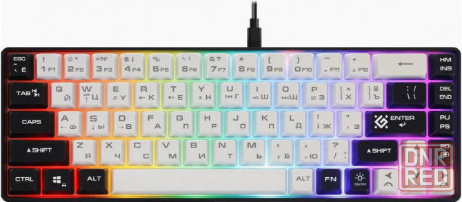 Клавиатура Defender Aris Gk-349, Usb, белый + черный [45349] (арт-2202) Донецк - изображение 2