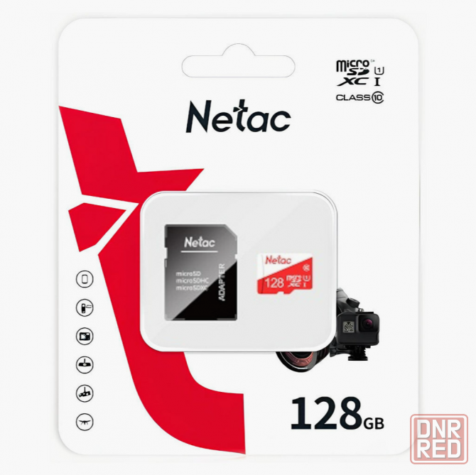 Карта памяти Microsdhc Netac P500 Eco Nt02p500eco-128g-R 128gb (с Sd адаптером) (арт-1524) Донецк - изображение 3