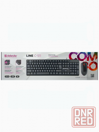 Клавиатура + мышь Defender Line C-511 (45511), черный (арт-9519) Донецк - изображение 2