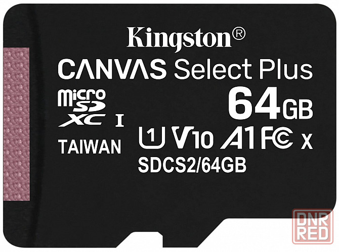 Карта памяти Kingston Microsdxc 64gb Uhs-I Class 10 U1 A1 Canvas Select Plus (Sd адаптер) 100mb/S (S Макеевка - изображение 2