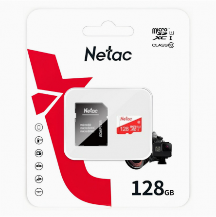 Карта памяти Microsdhc Netac P500 Eco Nt02p500eco-128g-R 128gb (с Sd адаптером) (арт-4219) Макеевка