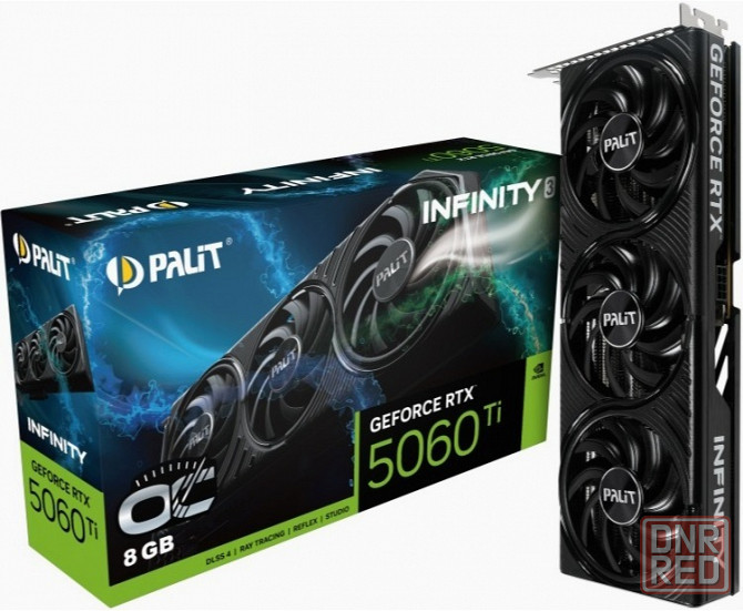 Видеокарта Palit Pa-Rtx5060ti Infinity 3 Oc 8гб, Ret (Ne7506ts19p1-Gb2062s) (арт-5247) Донецк - изображение 1