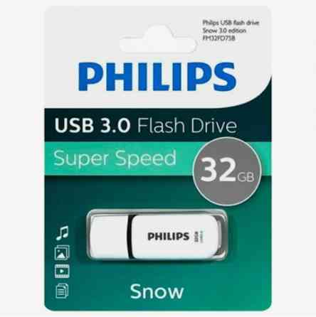 Usb-флешка Philips Fm32fd75b/97 32gb Snow3.0 32gb, Usb 3.0 (арт-7640) Донецк