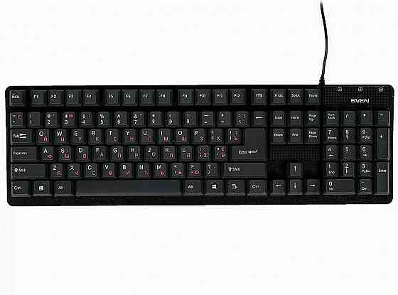 Клавиатура Sven проводная Standard 301, Usb, 104 клавиши, черная (Sv-03100301ub) (арт-7581) Макеевка