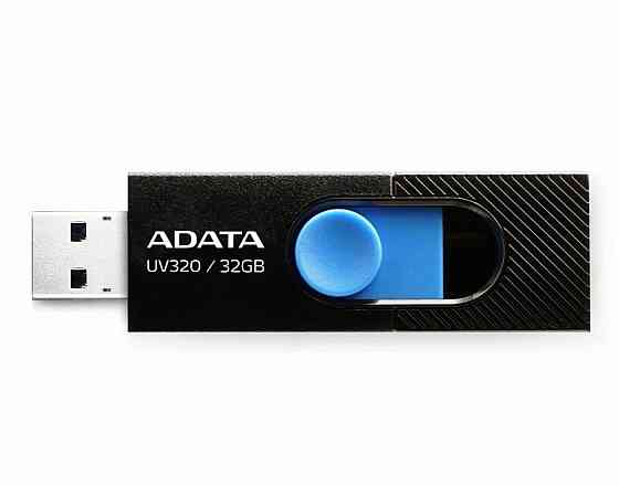 Флэш-накопитель A-Data Uv320 32гб, Usb3.2, черный/синий(Auv320-32g-Rbkbl) (арт-9386) Донецк