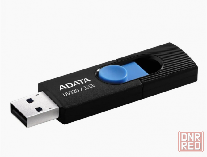 Флэш-накопитель A-Data Uv320 32гб, Usb3.2, черный/синий(Auv320-32g-Rbkbl) (арт-9386) Донецк - изображение 2