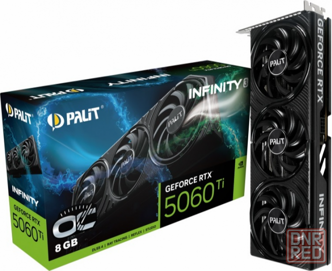Видеокарта Palit Pa-Rtx5060ti Infinity 3 Oc 8гб, Ret (Ne7506ts19p1-Gb2062s) (арт-4824) Макеевка - изображение 1