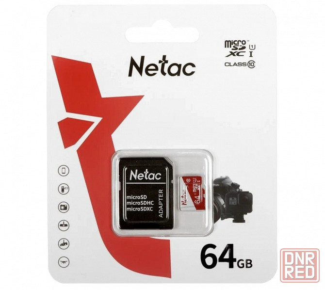 Карта памяти Netac P500 Eco, Microsdxc, 64 гб, Class 10, Uhs-I U1, адаптер на Sd (Nt02p500eco-064g-R Макеевка - изображение 2
