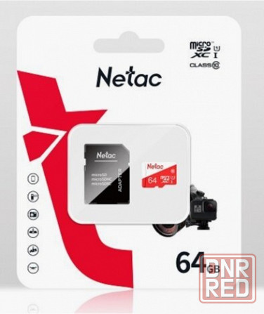Карта памяти Netac P500 Eco, Microsdxc, 64 гб, Class 10, Uhs-I U1, адаптер на Sd (Nt02p500eco-064g-R Макеевка - изображение 3