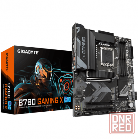 Материнская плата Gigabyte B760 Gaming X (Lga1700/B760/4xddr5/3xpci-Ex16/3xm.2/Sb7.1/Glan/Hdmi/Displ Донецк - изображение 1