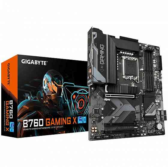 Материнская плата Gigabyte B760 Gaming X (Lga1700/B760/4xddr5/3xpci-Ex16/3xm.2/Sb7.1/Glan/Hdmi/Displ Макеевка