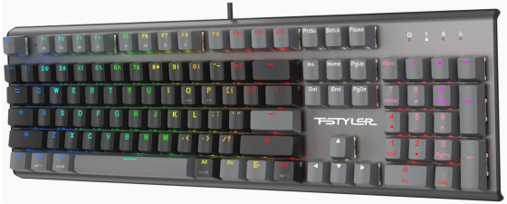 Клавиатура A4tech Fstyler Fs100 Neon механическая черный Usb For Gamer Led (Fs100) (арт-4608) Донецк