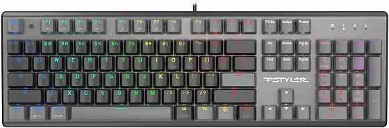 Клавиатура A4tech Fstyler Fs100 Neon механическая черный Usb For Gamer Led (Fs100) (арт-4608) Донецк