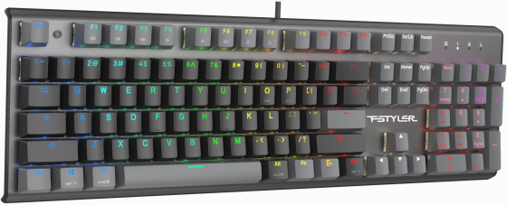 Клавиатура A4tech Fstyler Fs100 Neon механическая черный Usb For Gamer Led (Fs100) (арт-4608) Донецк