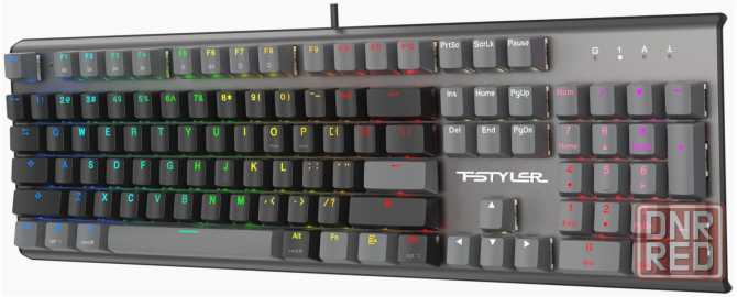 Клавиатура A4tech Fstyler Fs100 Neon механическая черный Usb For Gamer Led (Fs100) (арт-4608) Донецк - изображение 4