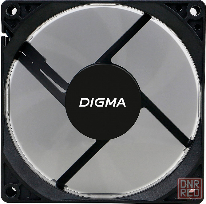 Вентилятор Digma Dfan-90 90х90x25 черный 3-Pin 4-Pin (Molex) Ret (арт-8097) Донецк - изображение 3